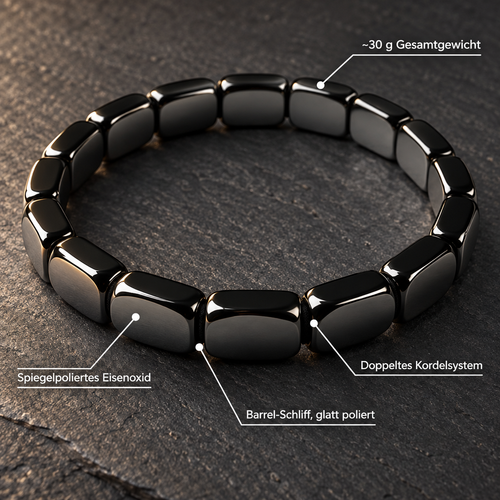 Nerito Hämatit-Armband