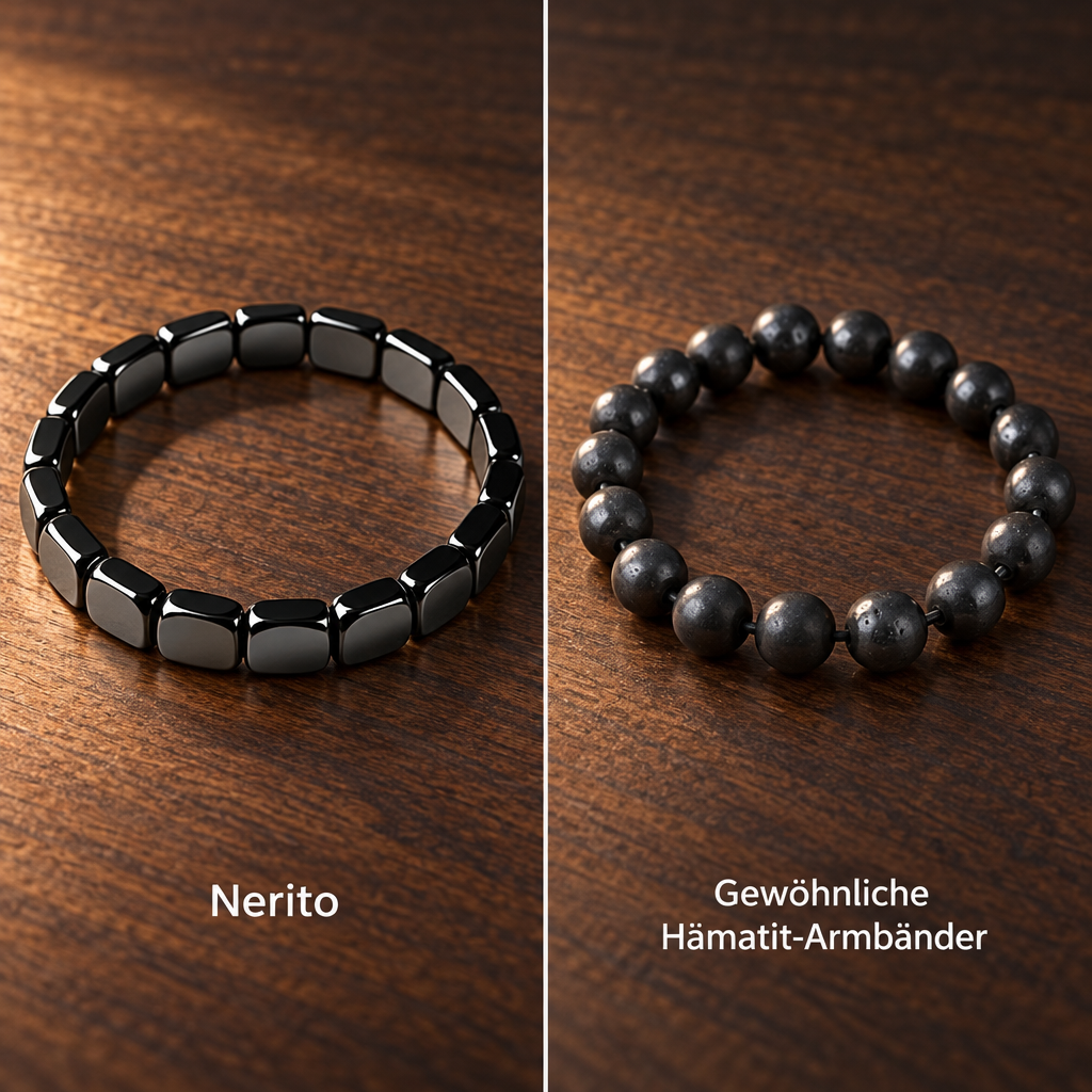 Nerito Hämatit-Armband